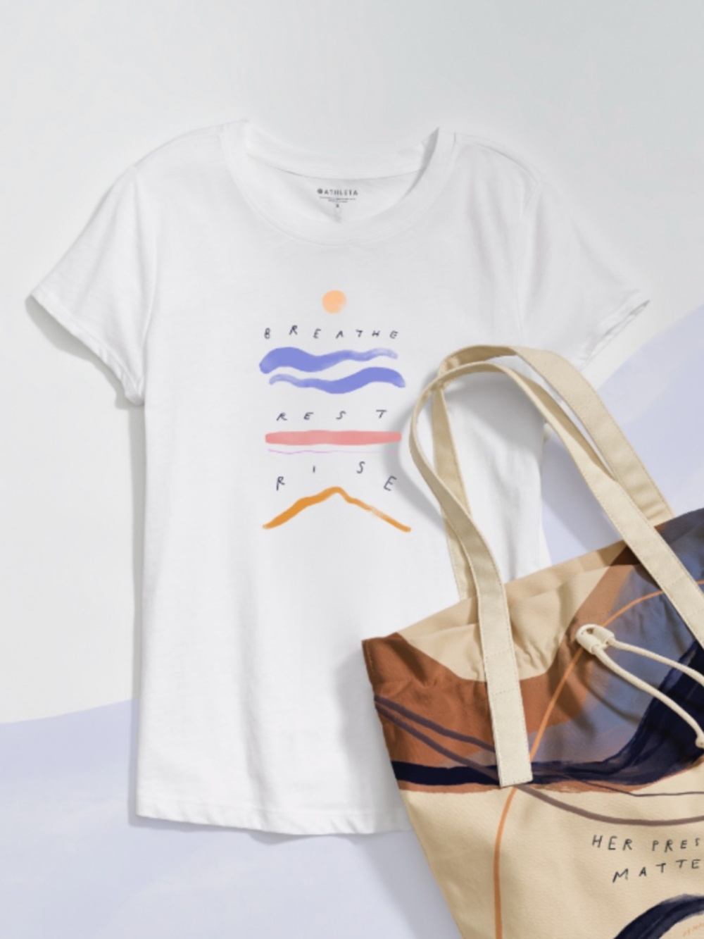 Athleta Morgan Harper Nichols Daily Relaxed Artist Graphic Tee